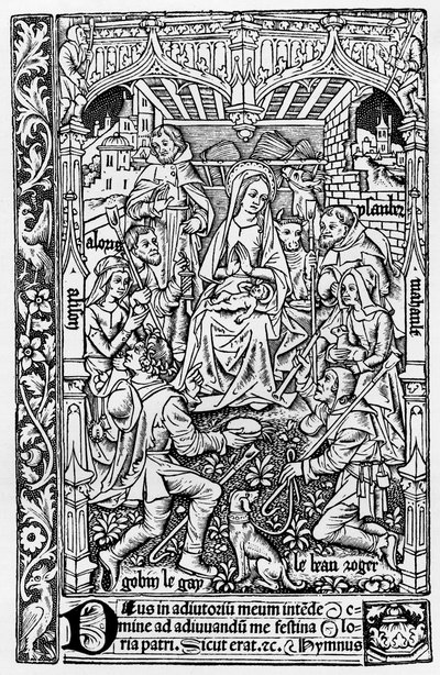 Hodiny k použití Romme, Paříž, Pigouchet pro Vostre, 20. prosince 1502, 1910 od Unbekannt