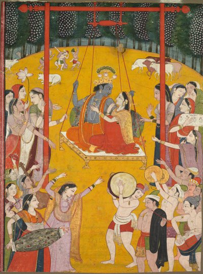 Hindola Raga, c. 1790-1800. od Unbekannt
