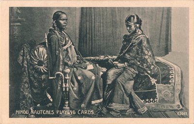 Hinduistické hrací karty Nautches, c1910 od Unbekannt