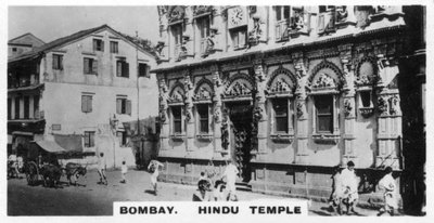 Hinduistický chrám, Bombay, Indie, c1925 od Unbekannt