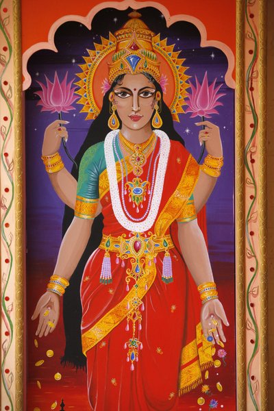 Hinduistická bohyně Laxmi, Londýn, Velká Británie od Unbekannt