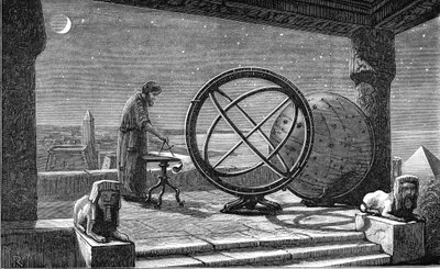 Hipparchos, starověký řecký astronom, 2. století před naším letopočtem c1880 od Unbekannt