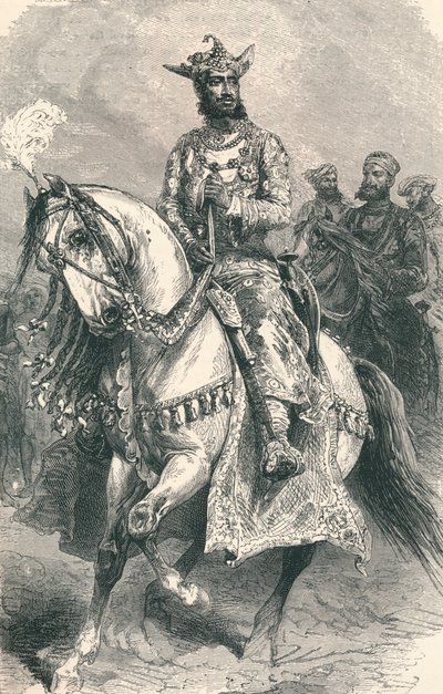 Jeho Výsost maharadžah z Gwalioru, 1896. od Unbekannt