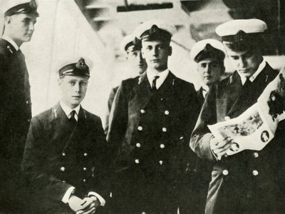 Jeho Veličenstvo sedí mezi svými kadety, 10. léta 19. století, 1937. od Unbekannt