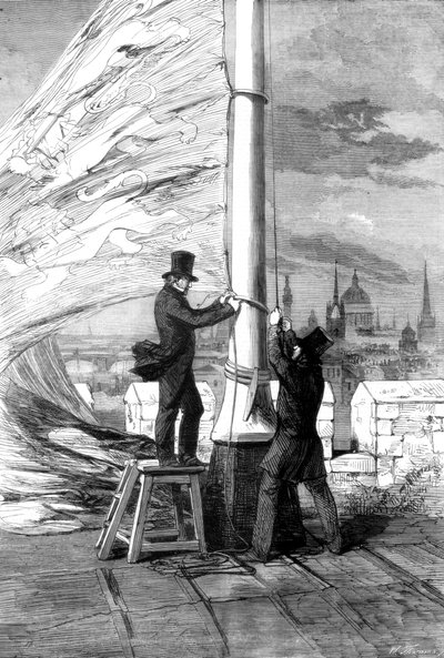 Vztyčení královského standardu v Tower of London, 1856 od Unbekannt