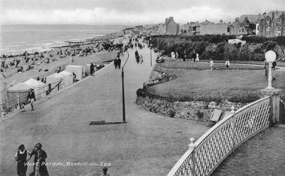 Dovolenkáři na West Parade, Bexhill-on-Sea, East Sussex, 1900-C1920 od Unbekannt