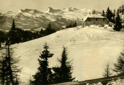 Hollhaus, Dachstein, Štýrsko, Rakousko, c1935. od Unbekannt