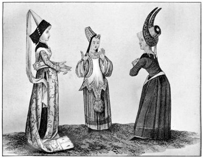 Rohaté a vysoké pokrývky hlavy, 15. století, 1910 od Unbekannt