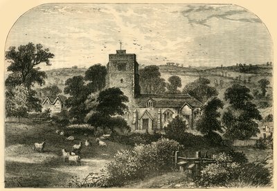 Hornsey Church v roce 1750, c1876. od Unbekannt