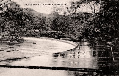 Horseshoe Falls na řece Dee, poblíž Llangollen, Wales, počátek 20. století od Unbekannt