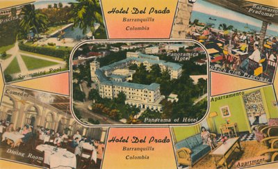 Hotel Del Prado, Barranquilla, Kolumbie, 1940 od Unbekannt