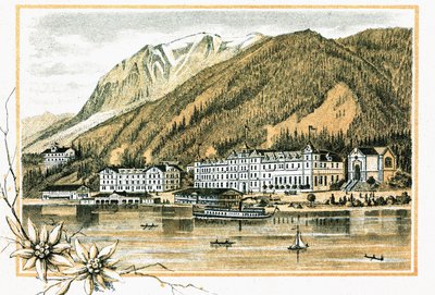 Hotel Scholastic Alang Lake Achensi se nachází v Tyrolsku v Rakousku kolem roku 1900 od Unbekannt