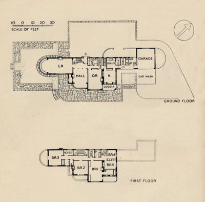 House at Burn Bridge od The Late John Procter, F.R.I.B.A., 1942 od Unbekannt