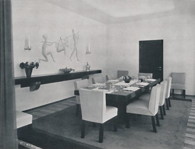 Dům v Bukurešti od Rudolfa Frankela - Jídelna, 1942 od Unbekannt