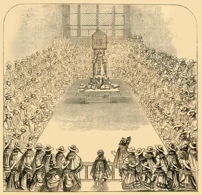 Dolní sněmovna v roce 1623, 1881. od Unbekannt