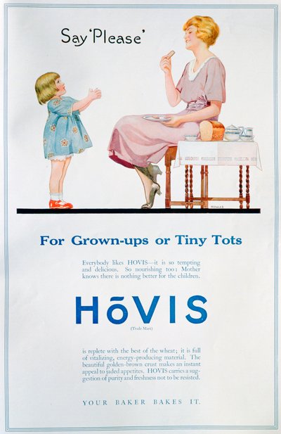 Reklama na chléb Hovis, 1921 od Unbekannt