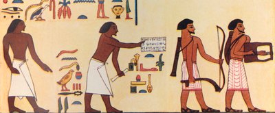 Jak starověký Egypťan maloval příchod Izraelitů do Egypta, c1930. od Unbekannt