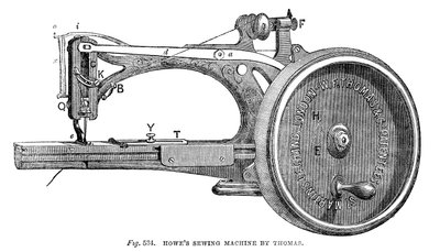 Howes Sewing Machine, Thomas, 1866 od Unbekannt