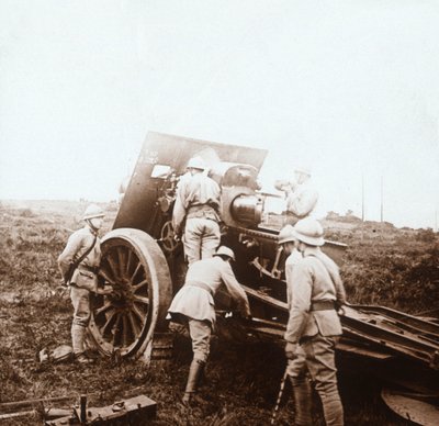 Baterie do houfnice, c1914-c1918 od Unbekannt