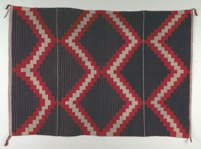 Koberec ve stylu Hubbell Revival s pruhy Moki Moqui, c. 1890-1910. od Unbekannt