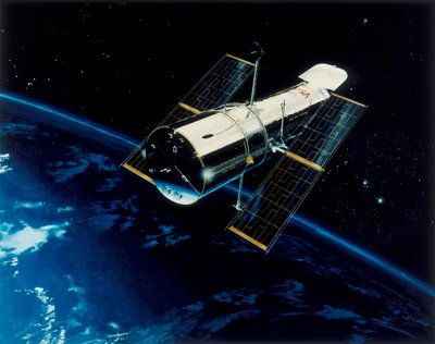 Hubbleův vesmírný dalekohled na oběžné dráze, 80. léta 20. století od Unbekannt
