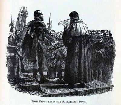 Hugh Capet skládá přísahu panovníka, 1882 od Unbekannt