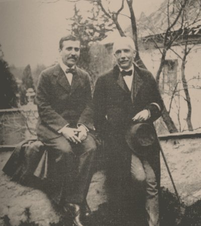 Hugo von Hofmannsthal 1874-1929 a Richard Strauss 1864-1949, 1912. od Unbekannt