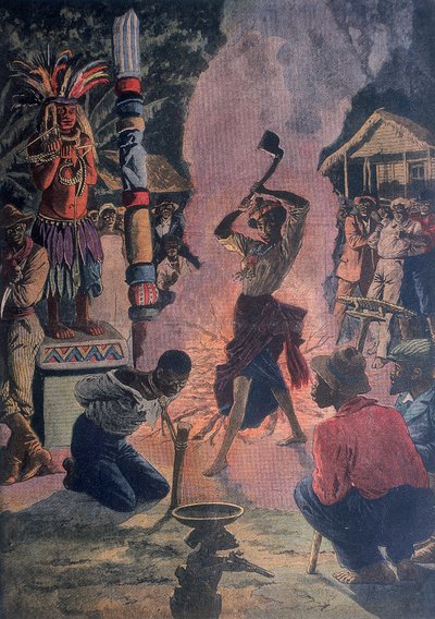 Lidská oběť, Lafayette, Louisiana, USA, 1912 od Unbekannt