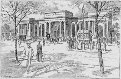 Hyde Park Corner, Londýn, 1903-1911 od Unbekannt