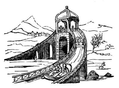 Ledová hora, umělá sáňkařská dráha, Rusko, 1836 od Unbekannt