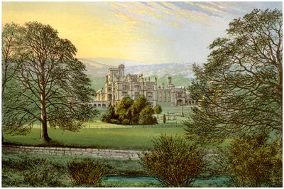 Ilam Hall, Staffordshire, domov rodiny Hanbury, c1880 od Unbekannt