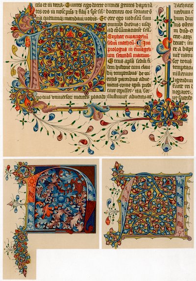 Iluminovaná počáteční písmena, 1405-1415 od Unbekannt