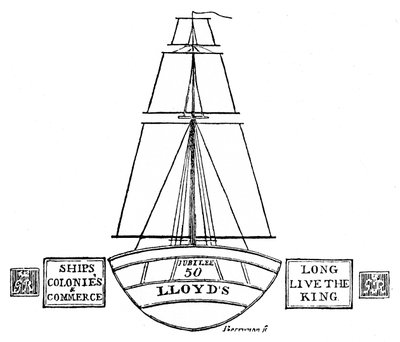 Iluminace v Lloyds, 1809, 1928 od Unbekannt
