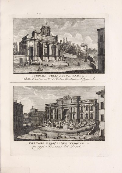 Illustrasjon hentet fra boken Sbírka starověkých a moderních pohledů na město Řím a jeho okolí z Velké Británie na Piale neg. A tisky v S. Carlo al Corso (it, 1816) od Unbekannt