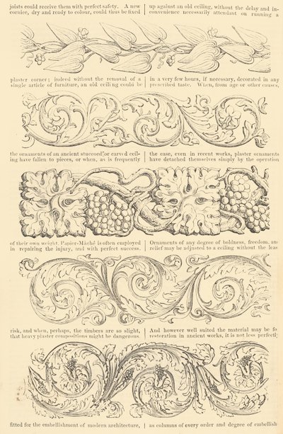 Ilustrovaný tarif vylepšených obrazových rámů Papier-Mâché, také, Enriched Mou..., [asi 1847]. od Unbekannt