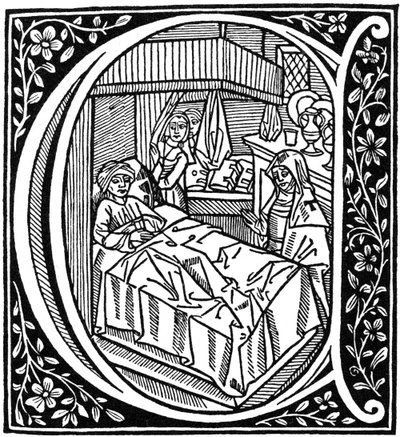 Ilustrace z Boethius, The Consolation of Philosophy, 1498 1964 od Unbekannt