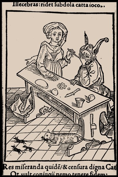 Ilustrace ke knize Ship of Fools od Sebastiana Branta, 1497. od Unbekannt