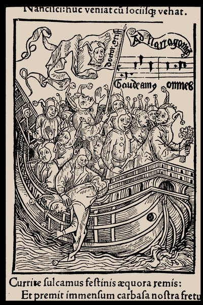 Ilustrace ke knize Ship of Fools od Sebastiana Branta, 1497. od Unbekannt