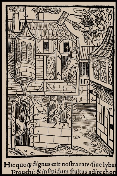 Ilustrace ke knize Ship of Fools od Sebastiana Branta, 1497. od Unbekannt
