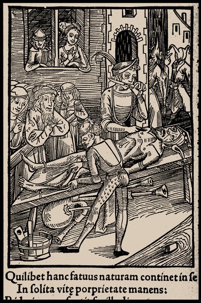 Ilustrace ke knize Ship of Fools od Sebastiana Branta, 1497. od Unbekannt