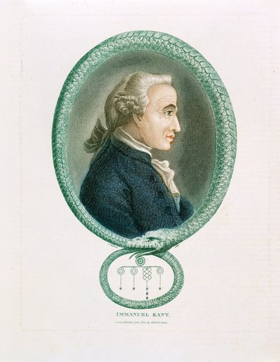 Immanuel Kant, německý filozof, 1812 od Unbekannt