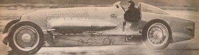 V lednu 1927 překonal major Malcolm Campbell ve svém slavném Bluebirdu světový pozemní rychlostní rekord. od Unbekannt
