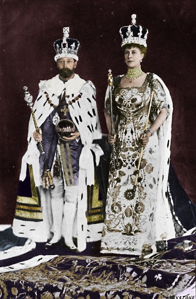 Na jaře 1910 zemřel král Edward VII., v březnu 1911 byl korunován král Jiří V., 1911, 1945 od Unbekannt