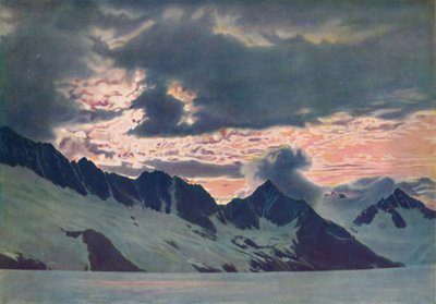 In the Wake of the Dawn: Green Mists Seen on Alpine Peak and Valley, c1935 od Unbekannt
