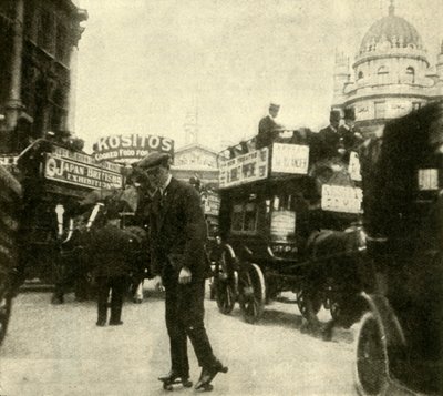 V hustém provozu u Mansion House, 1910. od Unbekannt
