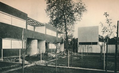Schéma průmyslového bydlení v Pessacu poblíž Bordeaux. Architekti, Le Corbusier a Pierre Jeanneret, od Unbekannt