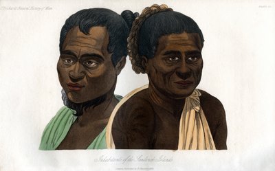 Obyvatelé Sandwichových ostrovů, 1848 od Unbekannt
