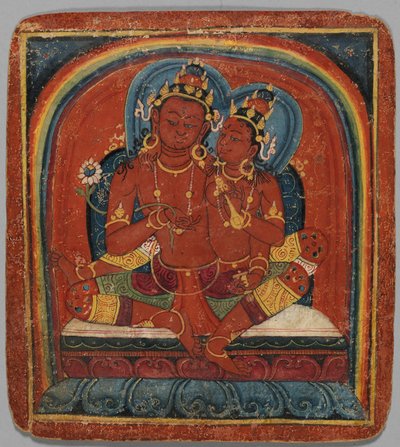 Zasvěcovací karta Tsakalis: Chenresi Avalokiteshvara, počátek 15. století. od Unbekannt