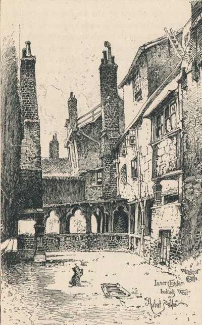 Vnitřní klášter, pohled na západ, 1895 od Unbekannt