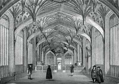 Interiér, Oxfordská univerzita, c18. století, 1870 od Unbekannt